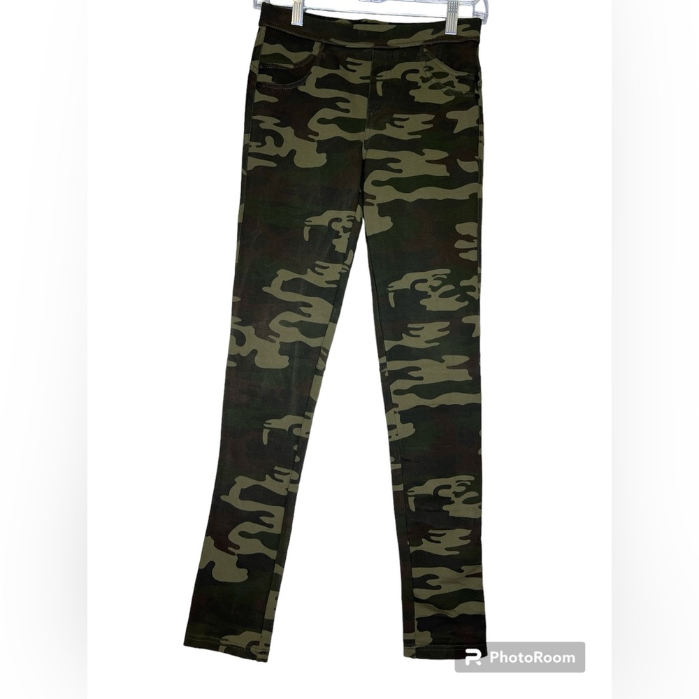 Sanctuary Green Camo Pull-On Stretch Leggings Pants Small